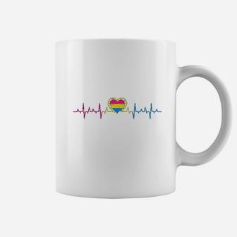 Heartbeat Pan Pride Outfit Coffee Mug | Crazezy DE