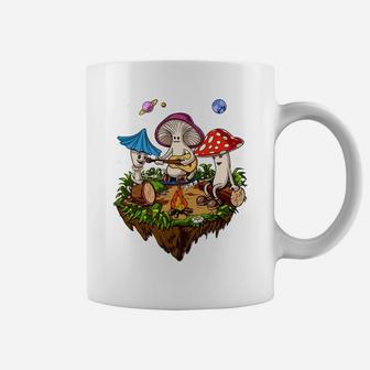 Hippie Mushrooms Camping Psychedelic Forest Fungi Festival Coffee Mug | Crazezy UK