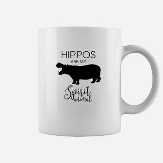 Hippos Are My Spirit Animal Hippopotamus Coffee Mug | Crazezy DE