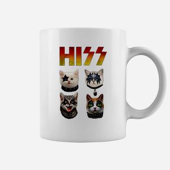 Hiss Cats Kittens Rock And Roll Band Coffee Mug - Thegiftio UK