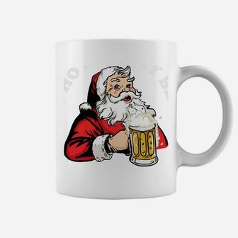 Ho Ho Hold My Beer Funny Santa Claus Christmas Sweatshirt Coffee Mug | Crazezy