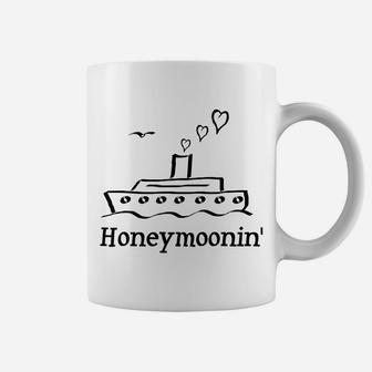 Honeymoon Cruise Shirt Matching Couple Heart Wedding Gift Coffee Mug | Crazezy CA