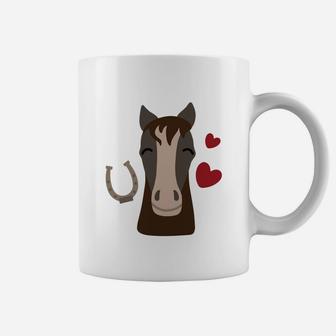 Horse Horseshoe Heart Equestrians Horse Lover Gift Coffee Mug - Thegiftio UK