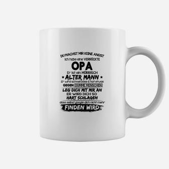 Humorvolles Opa Tassen mit Alter Mann Spruch, Geschenkidee für Großväter - Seseable