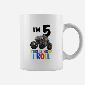 I Am 5 This Is How I Roll 5Th Birthday Coffee Mug | Crazezy