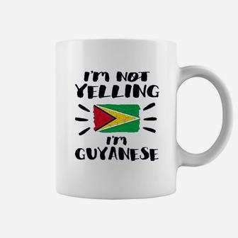 I Am Not Yelling I Am Guyanese Flag Coworker Humor Coffee Mug - Thegiftio UK