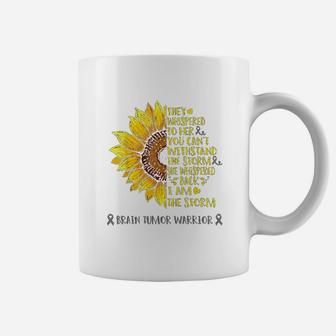 I Am The Storm Brain Tumor Warrior Coffee Mug | Crazezy