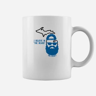 I Believe Beard Michigan Detroit Football 313 Pride Coffee Mug - Thegiftio UK