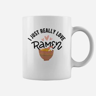 I Just Really Love Ramen Japanese Noodles Kawaii Coffee Mug | Crazezy UK