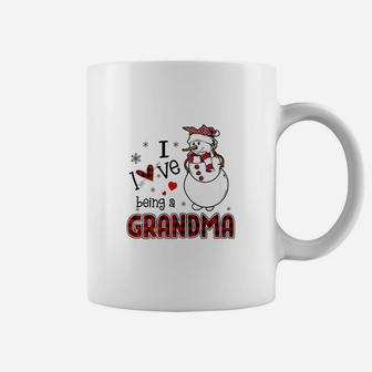 I Love Being A Grandma Snowman - Christmas Gift Coffee Mug | Crazezy UK