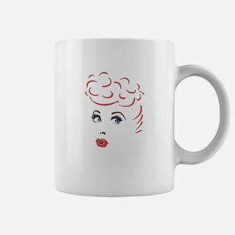 I Love Lucy Lines Face Coffee Mug | Crazezy