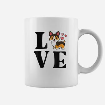 I Love My Corgi Tricolor Corgi Women Gift Dog Mama Coffee Mug | Crazezy CA