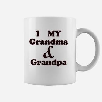 I Love My Grandma And Grandpa Grandparents Coffee Mug - Thegiftio UK