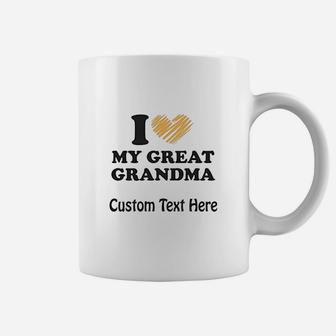I Love My Great Grandma Grandparents Coffee Mug | Crazezy CA