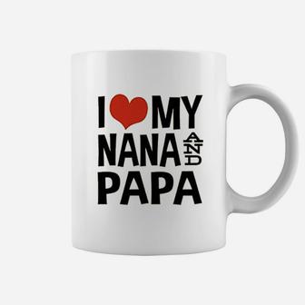 I Love My Nana And Papa Coffee Mug | Crazezy CA