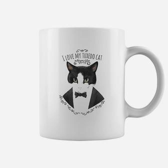 I Love My Tuxedo Cat Funny Cute Cat Lover Gift Coffee Mug | Crazezy DE
