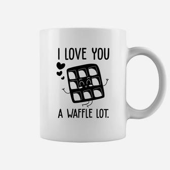 I Love You A Waffle Lot Black Valentine Day Gift Happy Valentines Day Coffee Mug - Seseable
