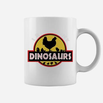 I Raise Tiny Dinosaurs Chicken Lover Gift Coffee Mug | Crazezy CA