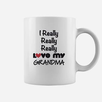 I Really Love My Grandma Coffee Mug | Crazezy