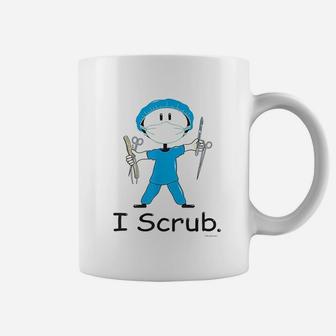 I Scru Surgical Tech Busybodies Stick Figure Gift Coffee Mug | Crazezy CA