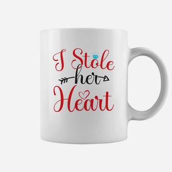 I Stole Her Heart For Valentine Day Happy Valentines Day Coffee Mug - Seseable