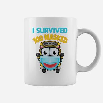 I Survived 100 Masked School Days Funny 100 Days Of School Sweatshirt Coffee Mug | Crazezy