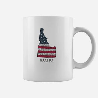 Idaho United States Flag Patriotic Map Id Coffee Mug | Crazezy