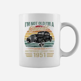 Im Classic Car 71St Birthday Gift 71 Year Old Born In 1951 Sweatshirt Coffee Mug | Crazezy