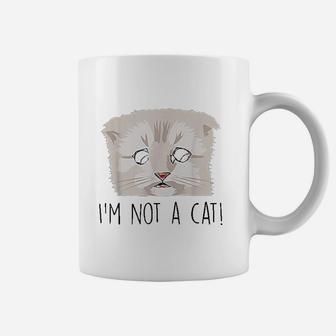 Im Not A Cat I Am Not A Cat Funny Zoom Call Cat Coffee Mug | Crazezy UK