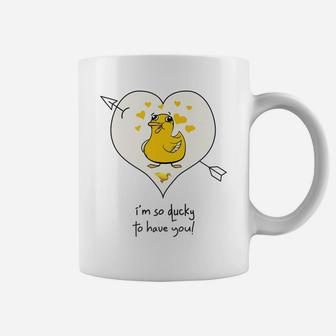 I'm So Lucky Ducky To Have You Mother And Baby Family Coffee Mug | Crazezy AU
