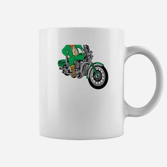 Irish Biker Leprechaun Ireland Red Beard Motorcycle Coffee Mug - Thegiftio UK