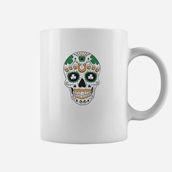 Irish Skull Clovers Coffee Mug - Thegiftio UK