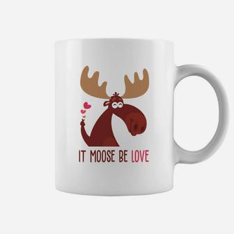 It Moose Be Love Gift For Valentine Day 2 Happy Valentines Day Coffee Mug - Seseable