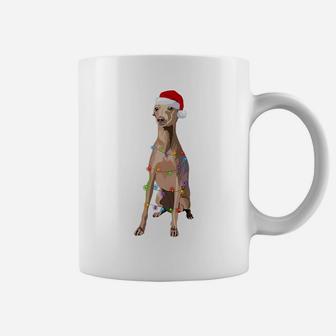 Italian Greyhound Christmas Lights Xmas Dog Lover Coffee Mug | Crazezy AU