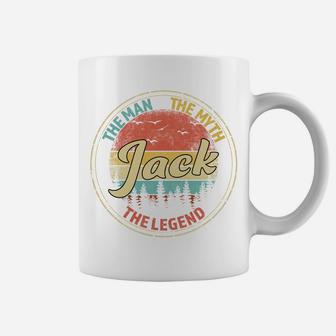Jack The Man The Myth The Legend Men Personalized Name Sweatshirt Coffee Mug | Crazezy