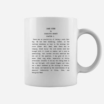 Jane Eyre Charlotte Bronte Vintage Text Book Reader Gift Coffee Mug | Crazezy