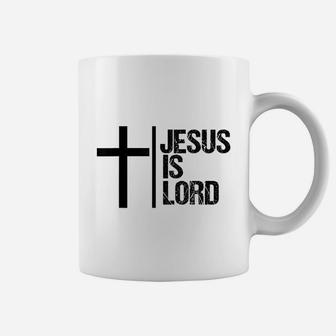 Jesus Is Lord Cross Faith Christian God Holy Coffee Mug | Crazezy AU