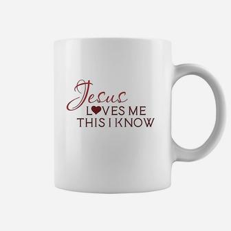Jesus Loves Me This I Know Christian God Style B Coffee Mug | Crazezy UK