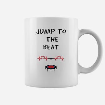 Jump to the Beat Tassen, Trampolin-Motiv Musik Tee - Seseable