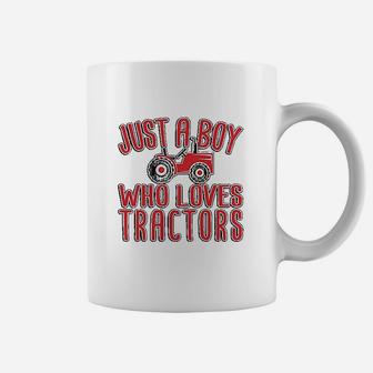 Just A Boy Who Loves Tractors Coffee Mug | Crazezy