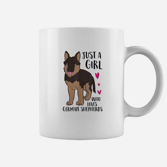 Just A Girl Who Loves German Shepherds Coffee Mug - Thegiftio UK