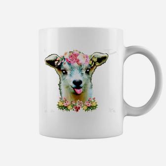 Just A Girl Who Loves Goats Goat Farm Crazy Lady Christmas Coffee Mug | Crazezy DE