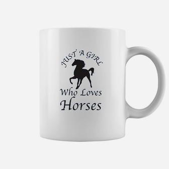 Just A Girl Who Loves Horses Coffee Mug | Crazezy