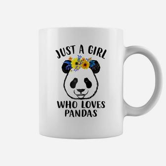 Just A Girl Who Loves Pandas Gift Mothers Day Funny Tshirt Coffee Mug | Crazezy