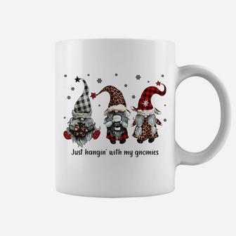 Just Hangin With My Gnomies Santa Gnome Christmas Coffee Mug | Crazezy CA