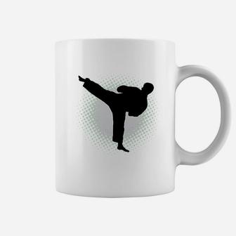 Karate Martial Arts Silhouette Sports Youth Coffee Mug | Crazezy AU