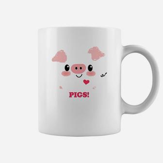 Kawaii I Love Pigs Coffee Mug | Crazezy CA