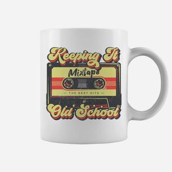 Keeping It Old School Retro Cassette Tape 90S 80S Party Sweatshirt Coffee Mug | Crazezy UK