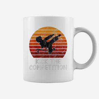 Kick The Competition Vintage Funny Karate Boys Mens Teen Coffee Mug | Crazezy DE