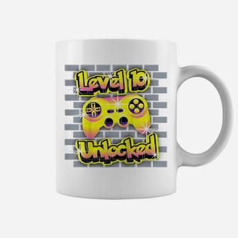 Kids 10 Year Old 10Th Video Gamer Gaming Birthday Party Boys Girl Coffee Mug | Crazezy UK